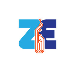 ZE logotype simple tech