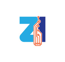 ZI logotype simple tech
