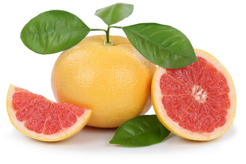 Grapefruit Grapefruits Frucht geschnitten Freisteller freigestel