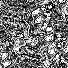 Seamless abstract hand-drawn pattern.