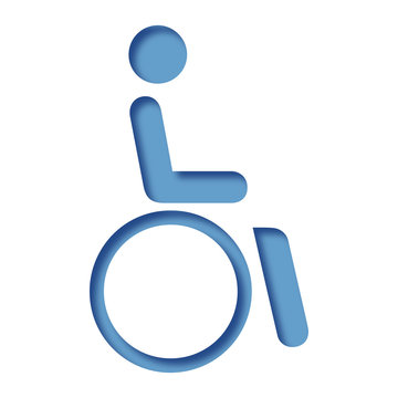 Logo personne handicapée.