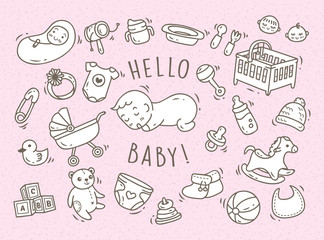 Baby toys and accessories doodle