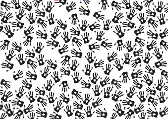 hands print abstract background