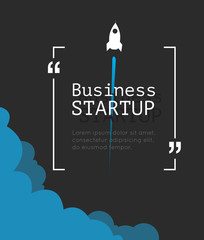 Modern infographic for business startup