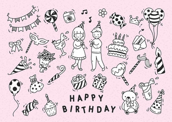 Birthday party doodle