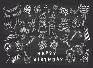 Birthday party doodle
