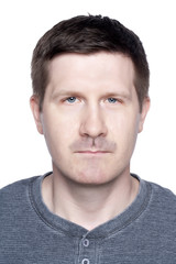 Naklejka premium serious face of a man