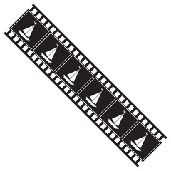 vector image of film