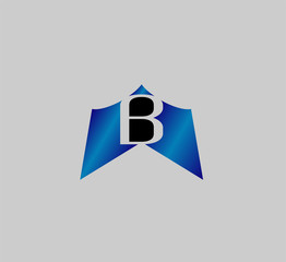 Abstract Letter b Icon logo
