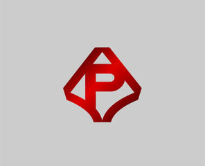 Letter P logo icon design template elements
