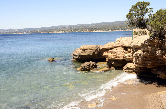 Sea landscape near bandol, France