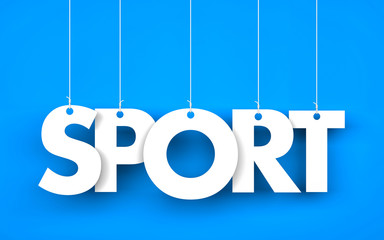 SPORT - word hanging on the ropes