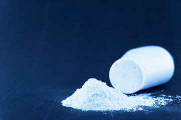 Bottle of Talcum Power for skin  body and face