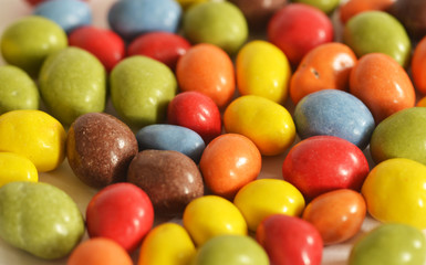Fototapeta na wymiar sweet colored nuts