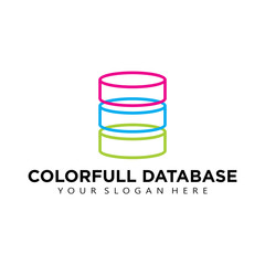 Colorful Database Logo