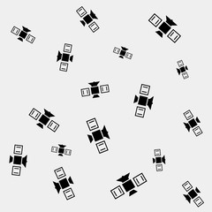 Simple pattern, space, rocket, shuttle, spaceship