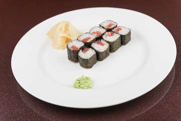 tasty seafood sushi
