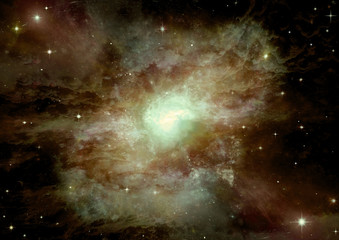 galaxy in a free space