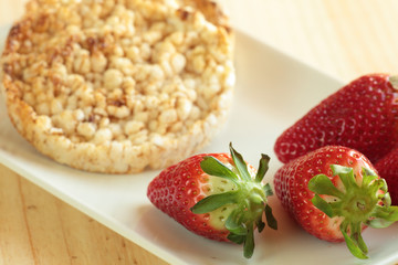 Breakfast with organic food