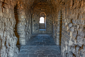 Interior of watchtower on Great China wall