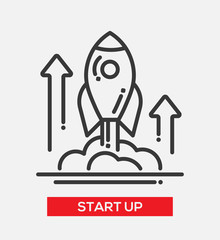 Business start up single icon