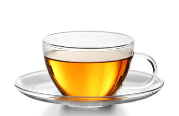 Cup of tea isolated on white