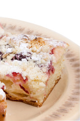 Cherry pastries served on the plate