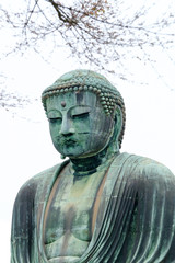 The famous great buddha is located in kamakura, japan.