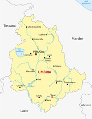 umbria administrative map