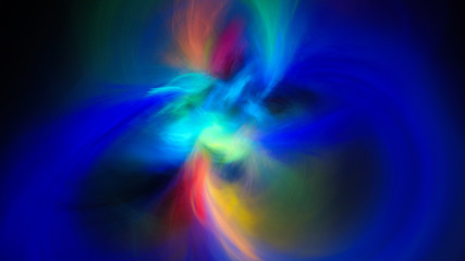 Northern Lights. Colorful electromagnetic field. Mysterious psychedelic relaxation wallpaper. Sacred geometry. Fractal abstract Wallpaper pattern desktop. Digital artwork creative graphic design.