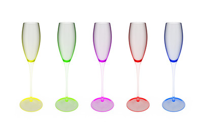 Wine Glasses Colored