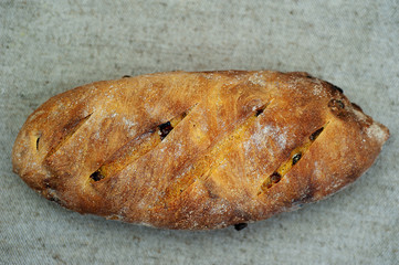 Loaf of Home Baked bread, made with antique recipe