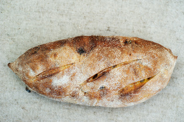 Loaf of Home Baked bread, made with antique recipe