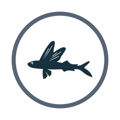 Flying fish icon