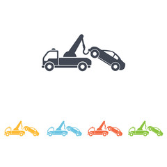 Naklejka premium Tow truck icon