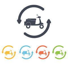 Scooter service icon