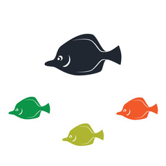 Sea fish icon