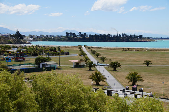Beach in Timaru, New Zealand