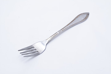 fork to eat on a white background