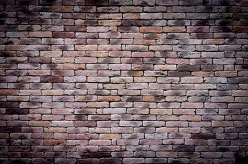 Old grunge brick wall background