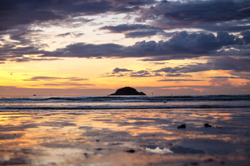 Beach at morning time in Huahin, Thailand