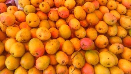 Full frame shot of mangoes for sale