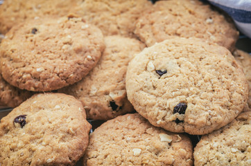 Oatmeal and raisin cookies