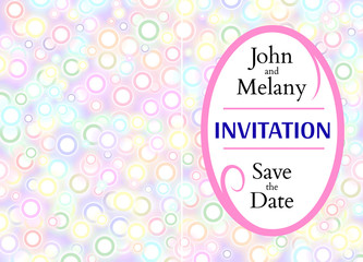 Ivvitation csrd on the circle backdrop