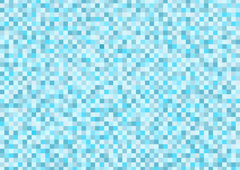 モザイク模様の背景イラスト（青）