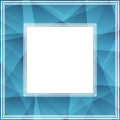 blue polygonal border