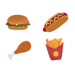 Fast food vector
