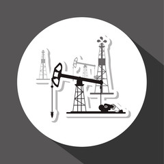 Oil pump design, vector illustration
