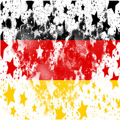 Vector German grunge flag.