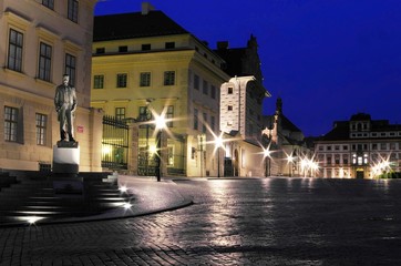 Fototapeta na wymiar Devant le château de Prague
